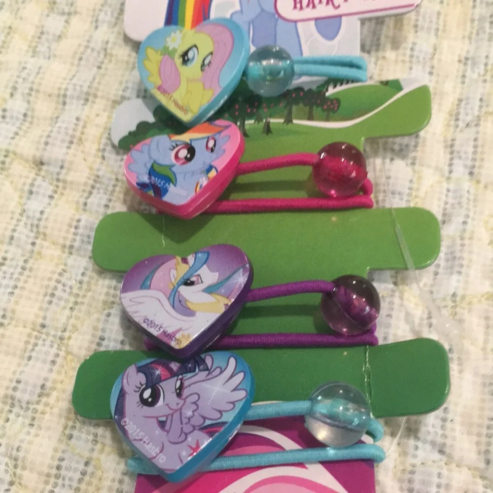 My little Pony Bracelet & Hair Ponies 4 Pack NEW My Little pony cute Must haves